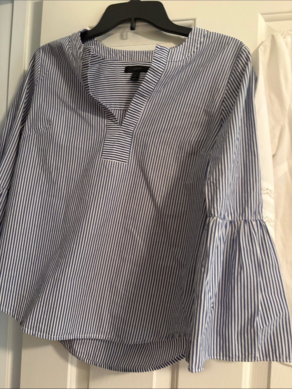Jcrew stripped blouse